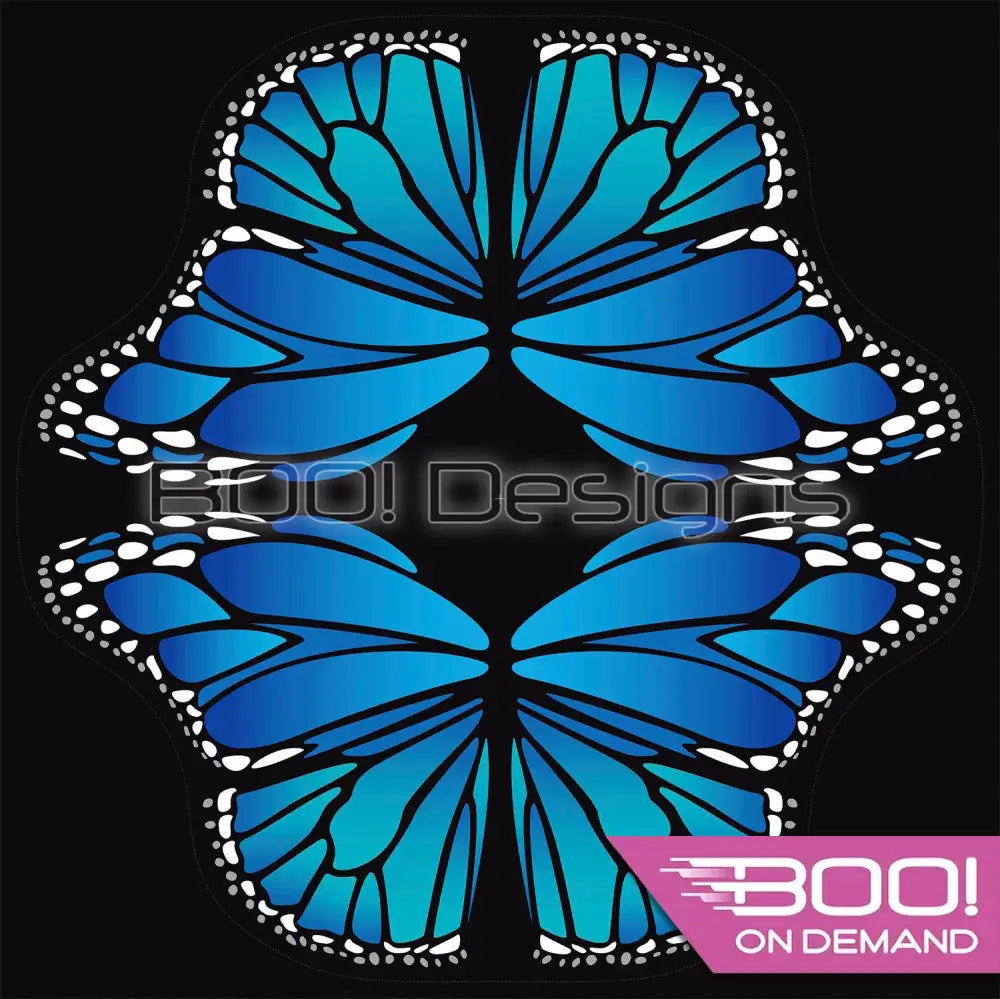 Spandex P145 Circle Panel Wings Blue Project Panel