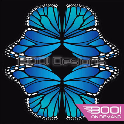 Spandex P145 Circle Panel Wings Blue Project Panel