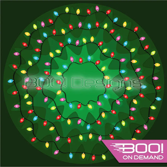 Spandex P145 Circle Panel Xmas Lights Project Panel