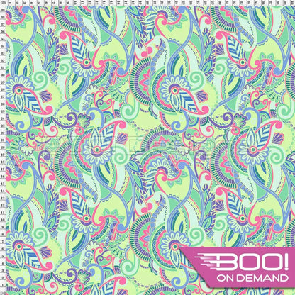 Spandex Paisley Party Fabric