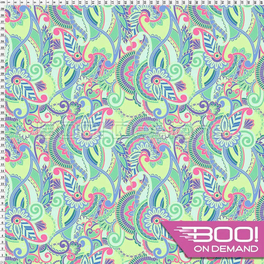 Spandex Paisley Party Fabric