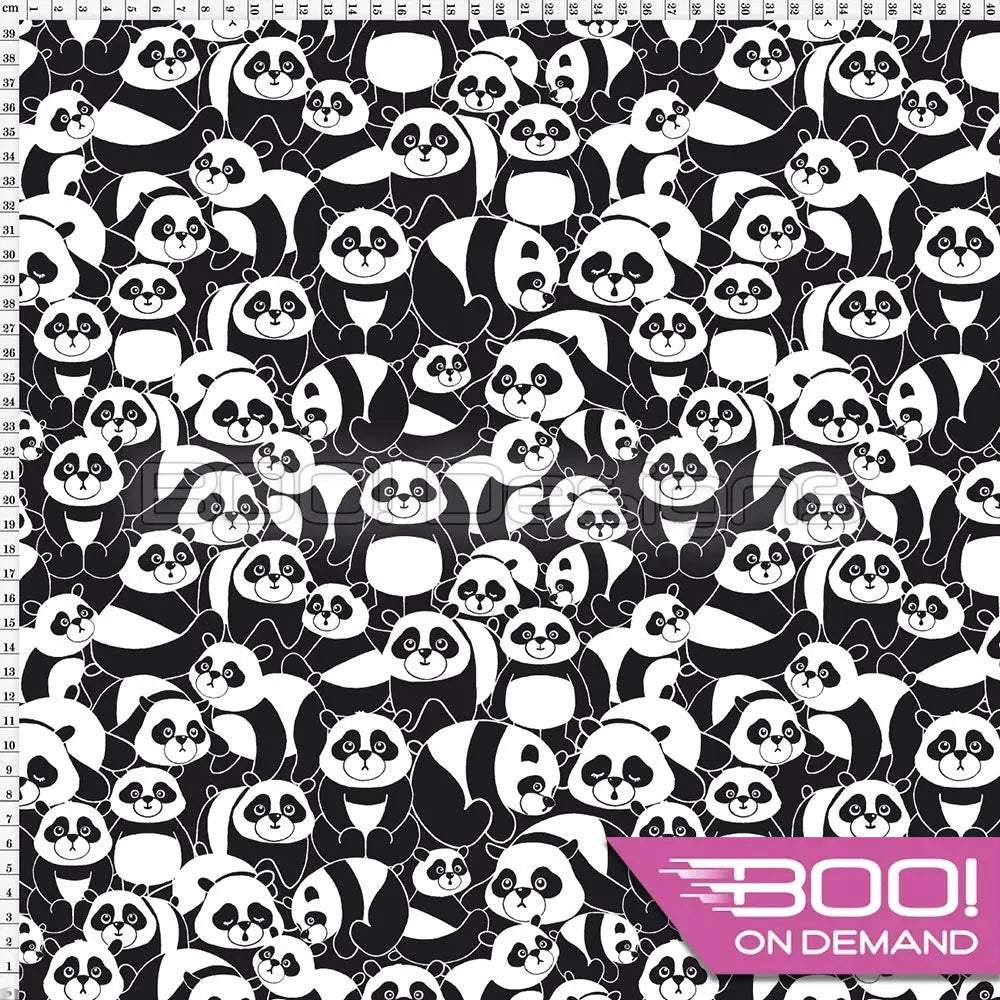 Spandex Panda Allover Fabric