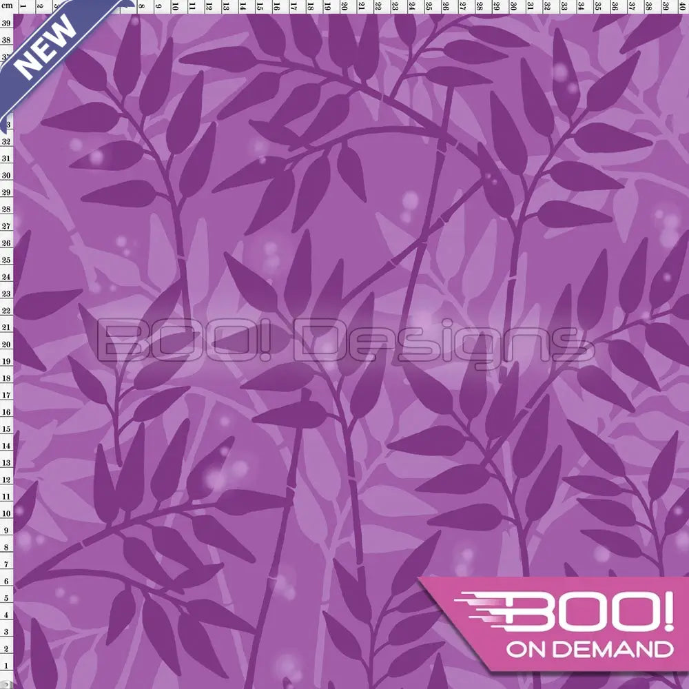 Spandex Panda Bamboo Purple Fabric
