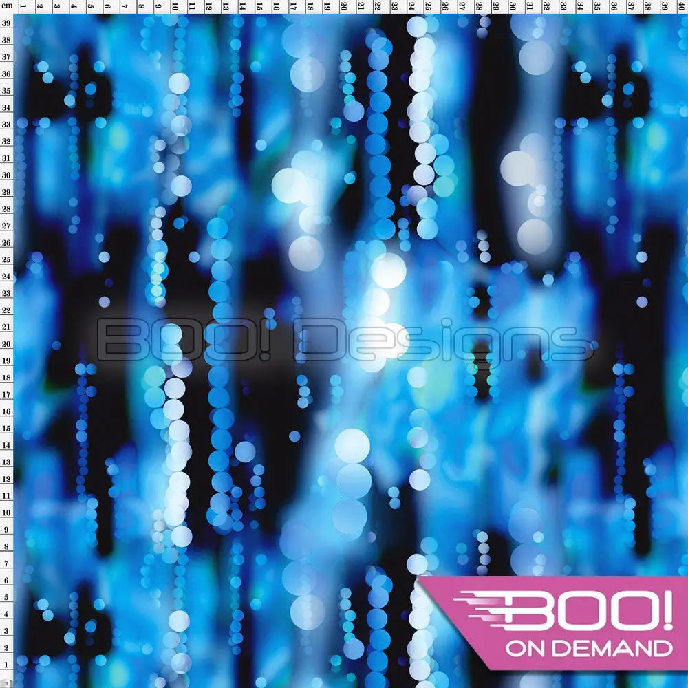 Spandex Party Blur Blue Fabric