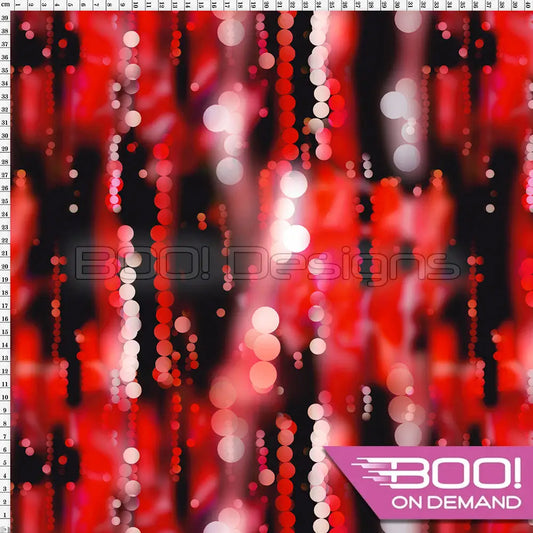Spandex Party Blur Red Fabric