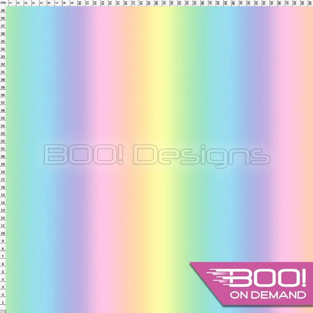 Spandex Pastel Rainbow Stripe Fabric