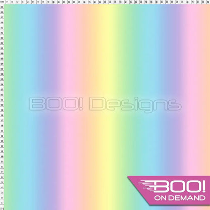 Spandex Pastel Rainbow Stripe Fabric