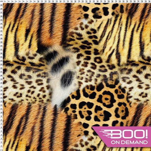 Spandex Patchwork Fur - Fabric