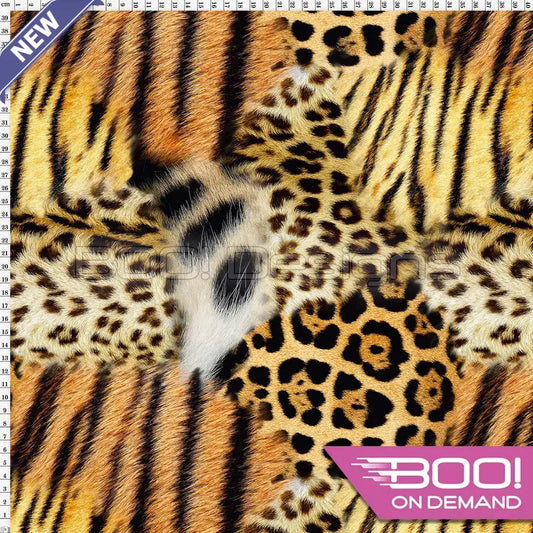 Spandex Patchwork Fur - Fabric