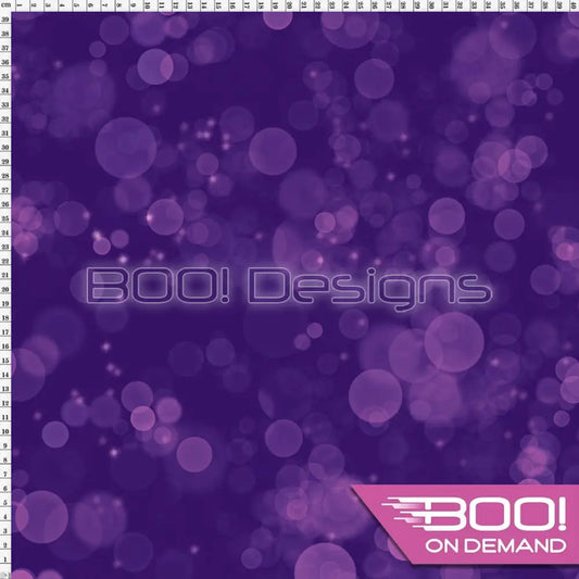 Spandex Peacock Bokeh Purple Fabric