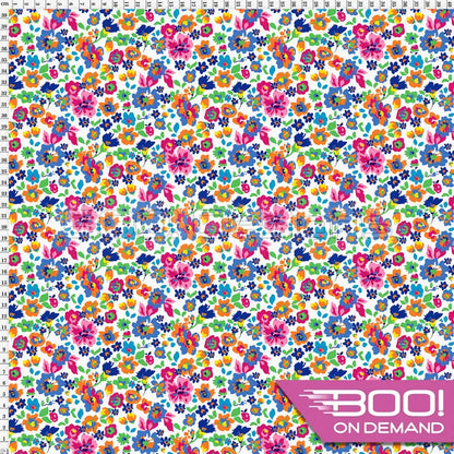 Spandex Peony White - Fabric
