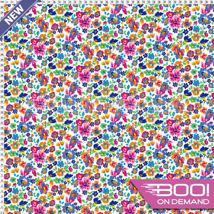 Spandex Peony White - Fabric