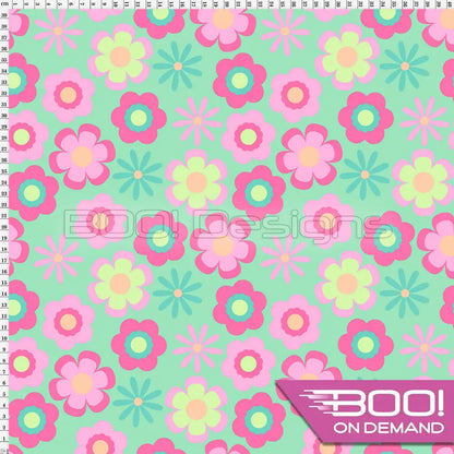 Spandex Petite Fleur Pastel Fabric
