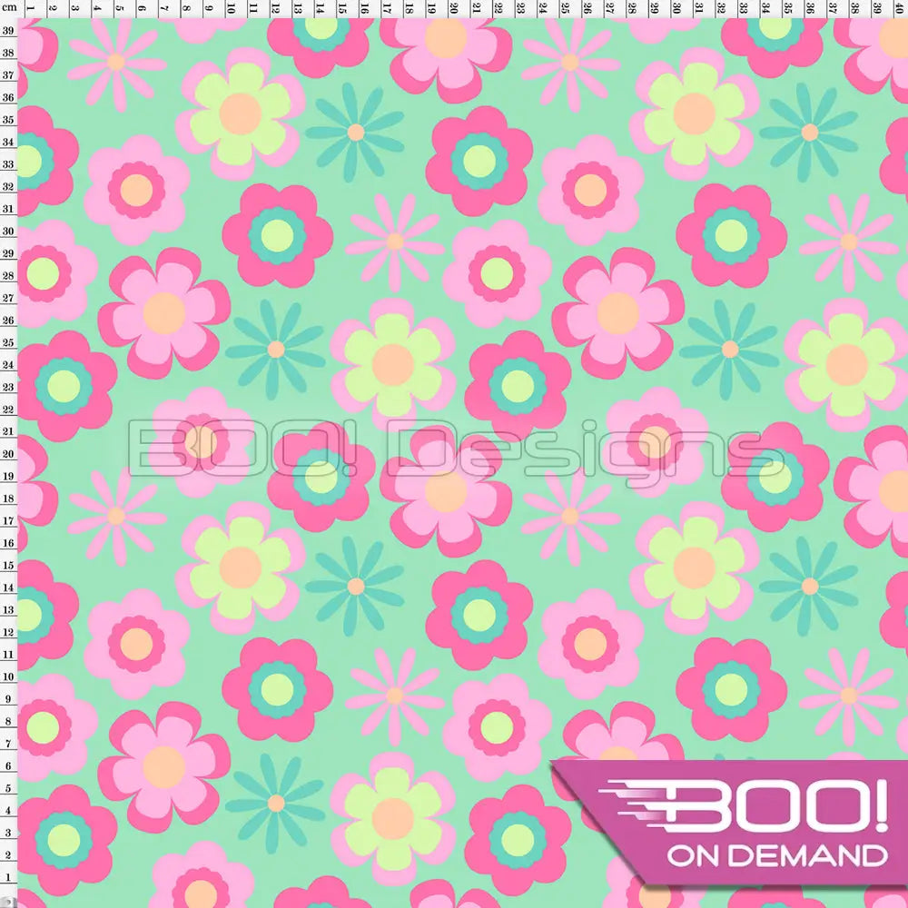 Spandex Petite Fleur Pastel Fabric