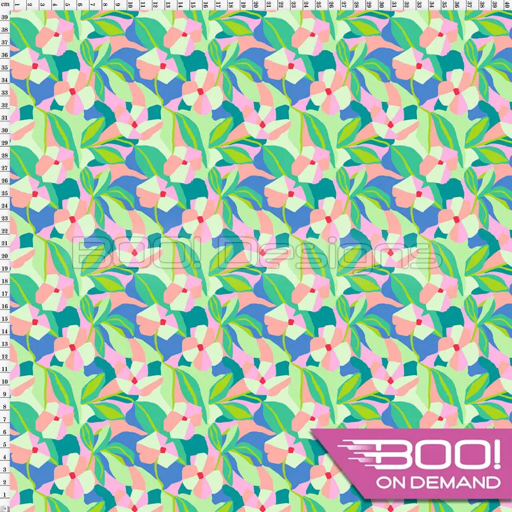 Spandex Petunia Pastel Fabric