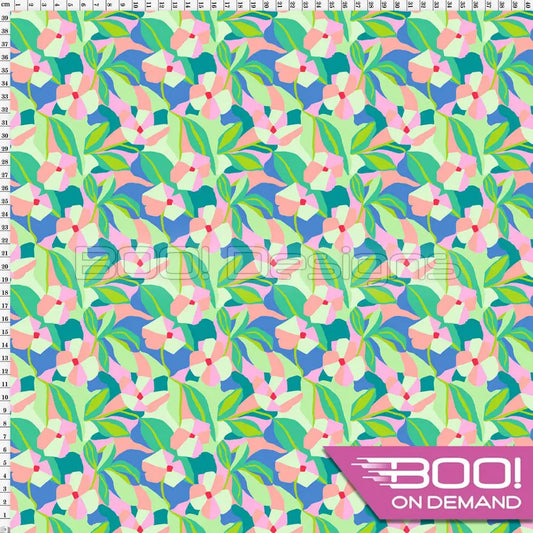 Spandex Petunia Pastel Fabric