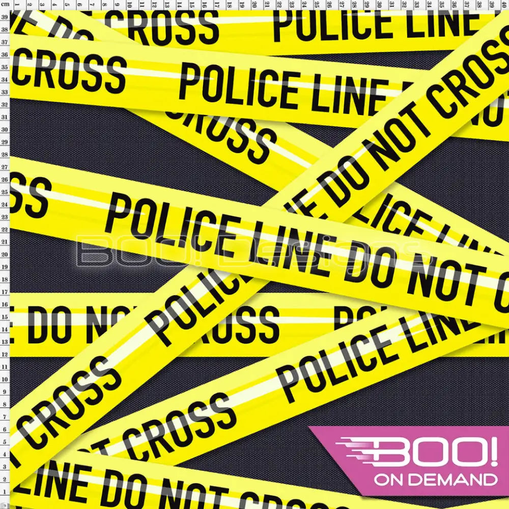 Spandex Police Line Fabric