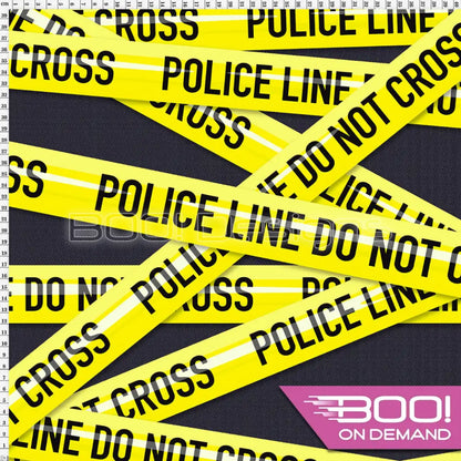 Spandex Police Line Fabric