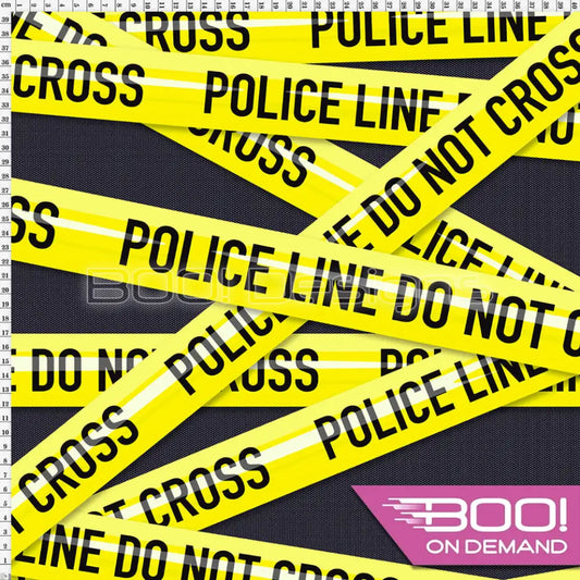 Spandex Police Line Fabric