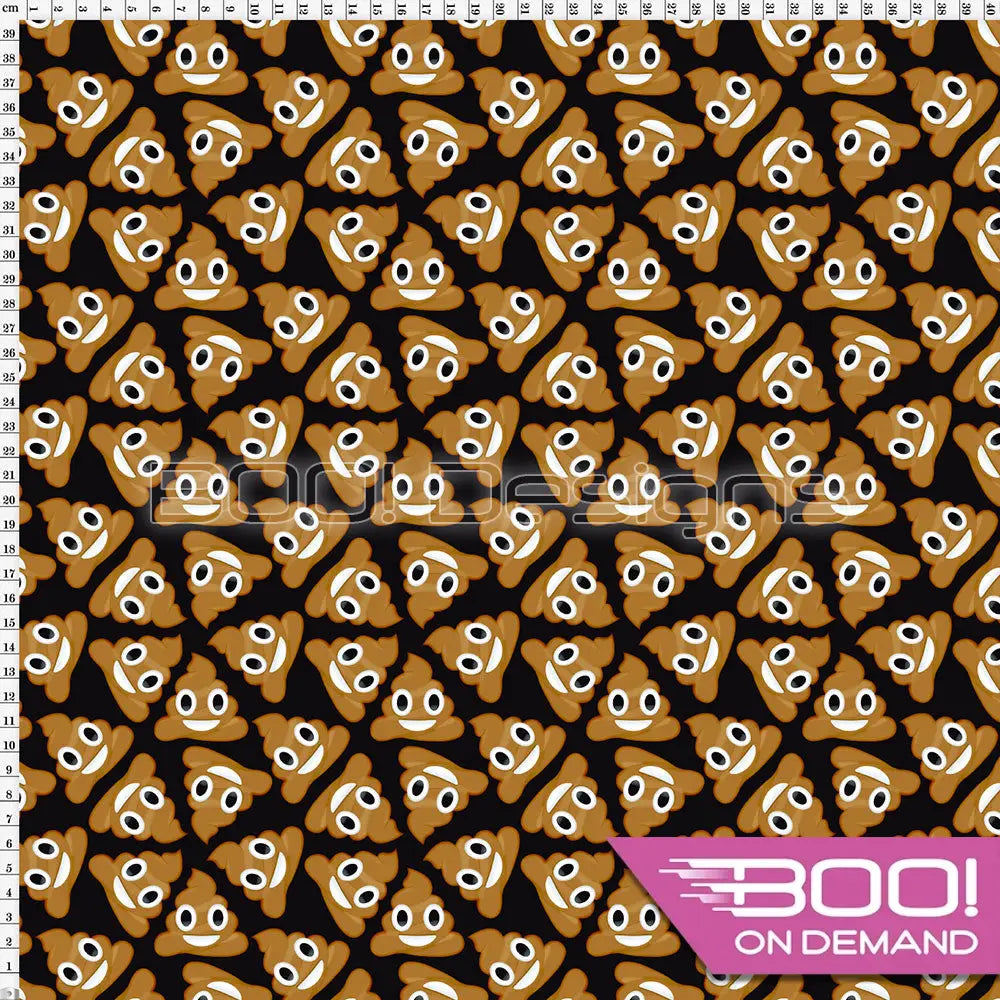 Spandex Poo Black Fabric