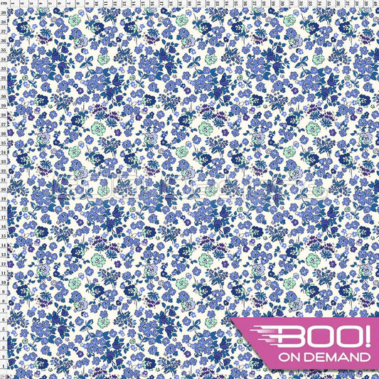 Spandex Posey Blue Fabric