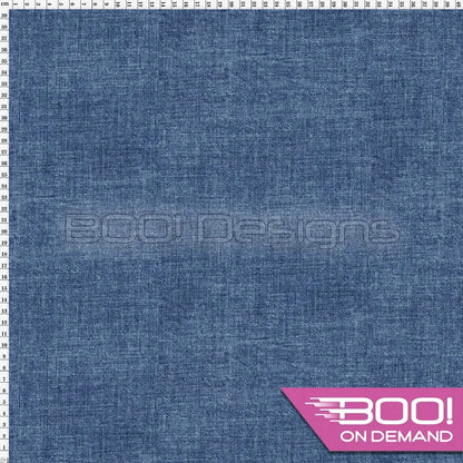 Spandex Printed Denim Blue Fabric