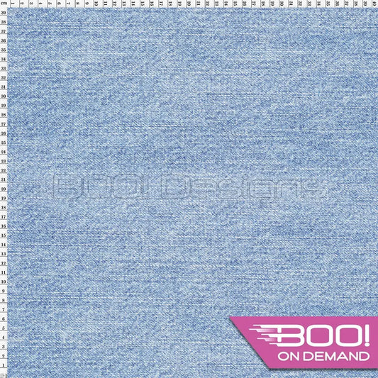 Spandex Printed Denim Light Blue Fabric