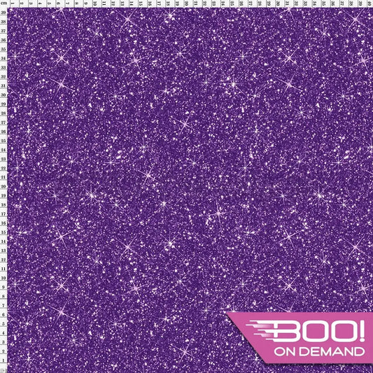 Spandex Printed Glitter Purple Fabric