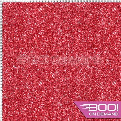 Spandex Printed Glitter Red Fabric