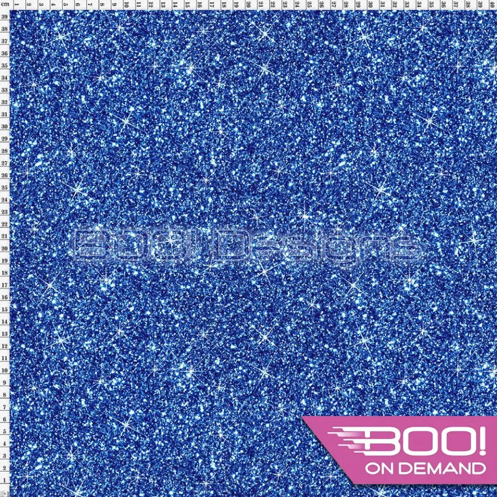 Spandex Printed Glitter Royal Fabric