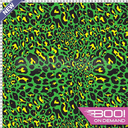 Spandex Prowler Green Yellow Fabric