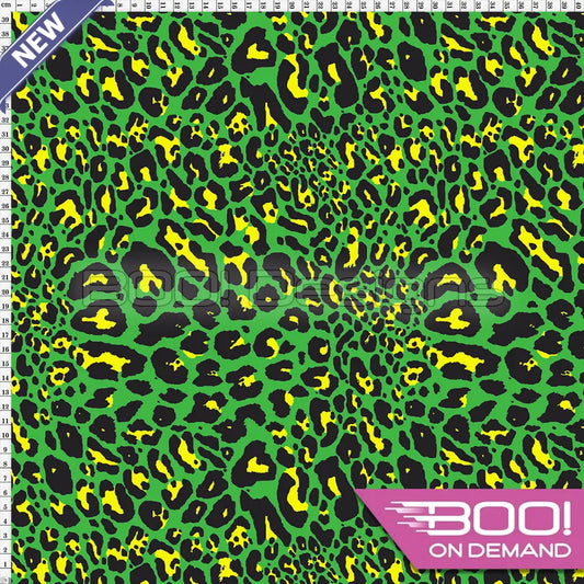 Spandex Prowler Green Yellow Fabric