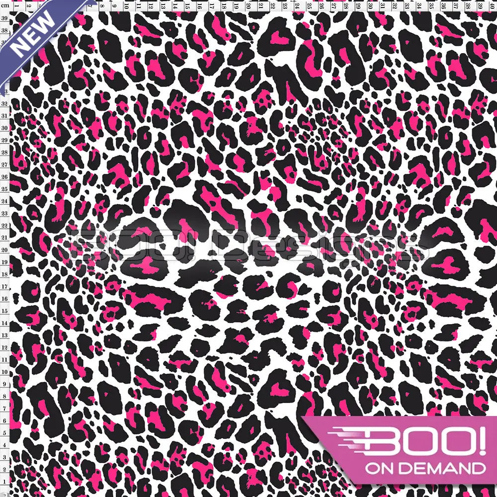 Spandex Prowler Pink White Fabric