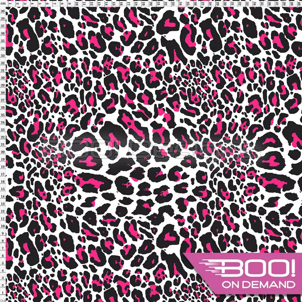 Spandex Prowler Pink White Fabric