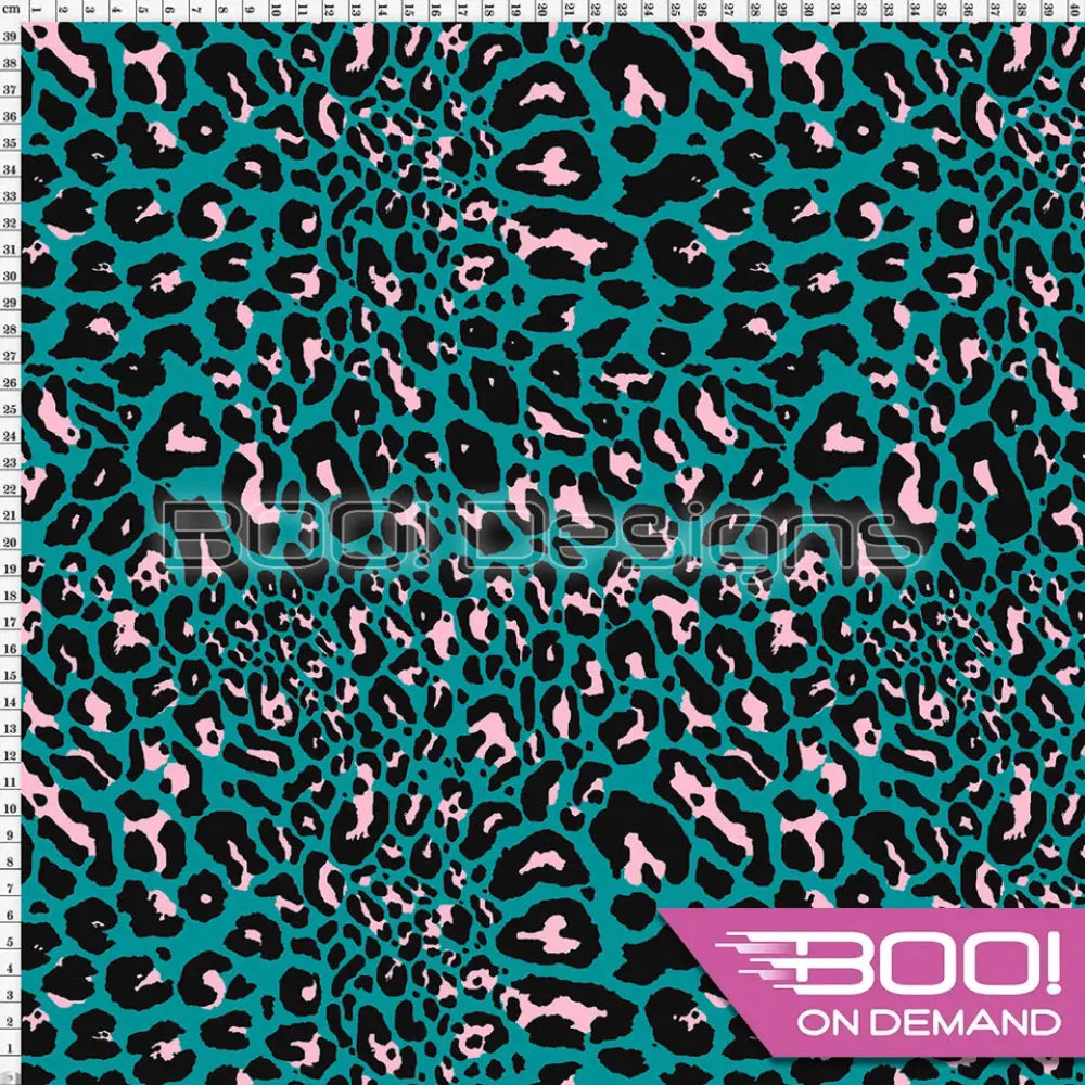 Spandex Prowler Teal Fabric