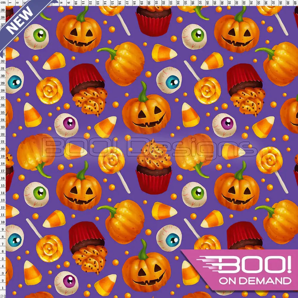 Spandex Pumpkin Party - Fabric