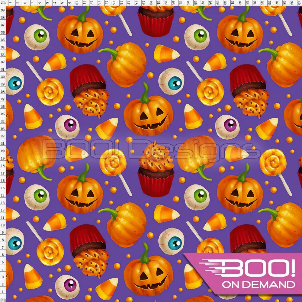 Spandex Pumpkin Party - Fabric