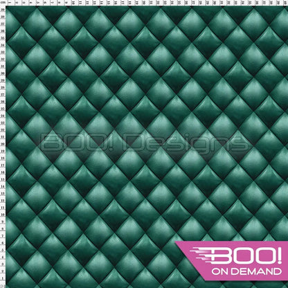 Spandex Quilted Leather Forest Fabric