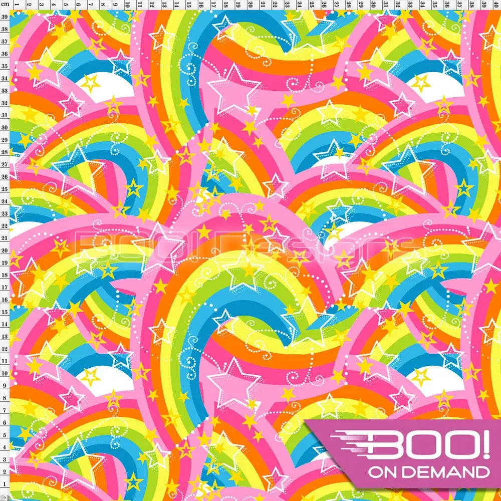 Spandex Rainbow Fantasia Fabric