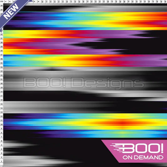 Spandex Rainbow Grunge Spectrum Fabric