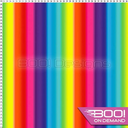 Spandex Rainbow Stripe Fabric