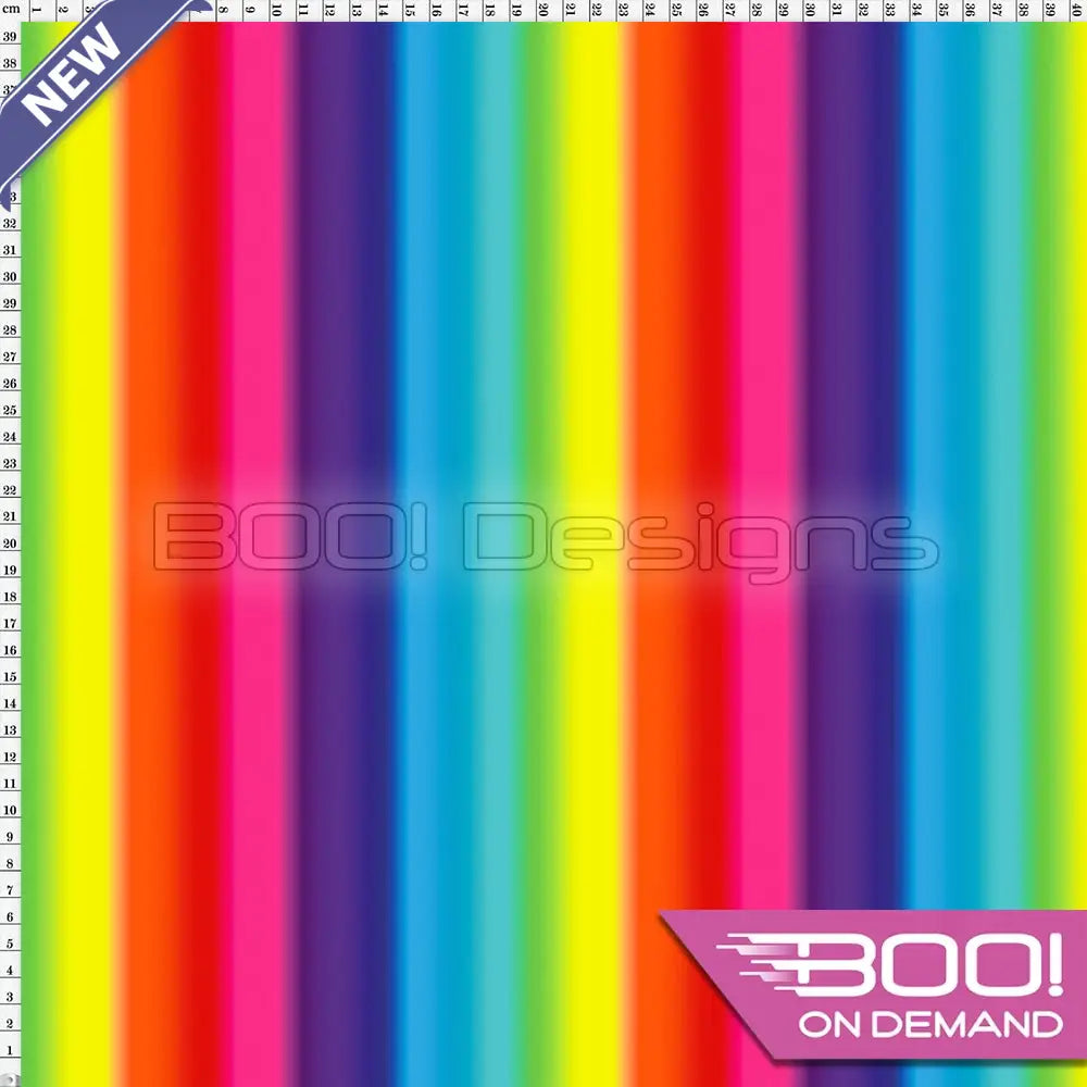 Spandex Rainbow Stripe Fabric