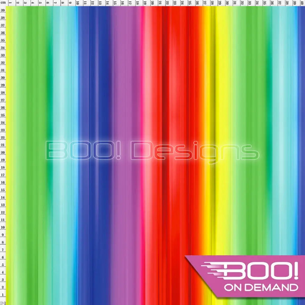 Spandex Rainbow Stripe Wide Fabric