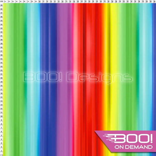 Spandex Rainbow Stripe Wide Fabric