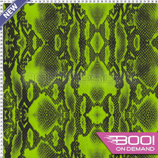 Spandex Reptile Skin Lime Fabric