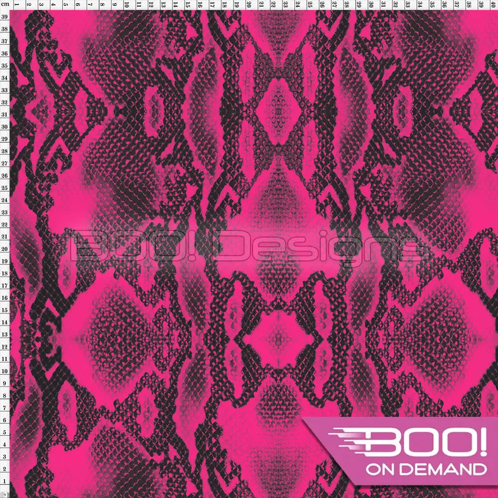 Spandex Reptile Skin Pink Fabric
