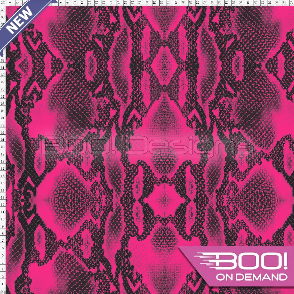 Spandex Reptile Skin Pink Fabric