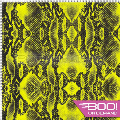 Spandex Reptile Skin Yellow Fabric