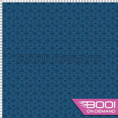 Spandex Roarsome Geo Blue Fabric
