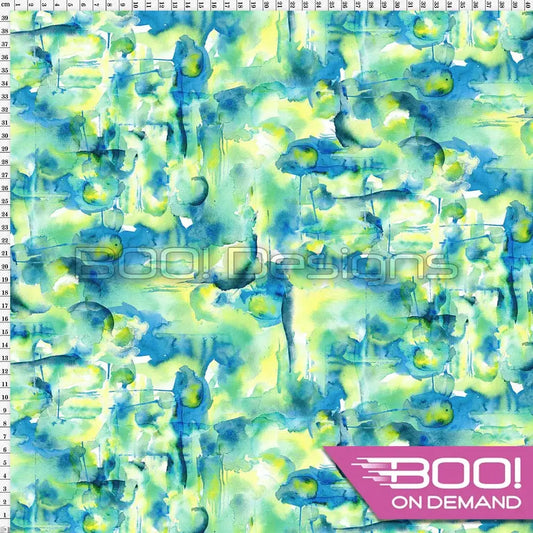 Spandex Roarsome Watercolour Fabric